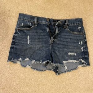 Aerie Dark Wash Elastic Mom Jeans Size Small